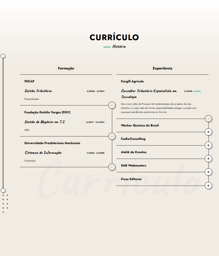 Template | Site / Currículo